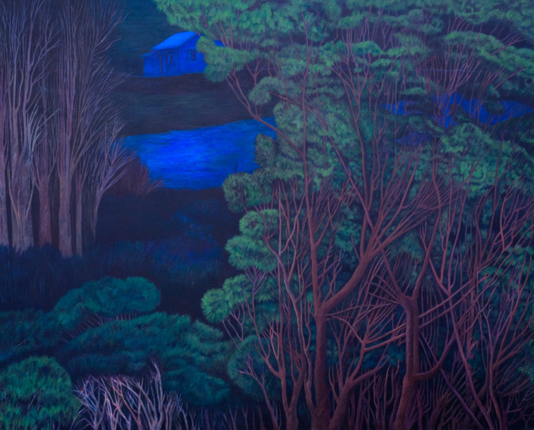 On the Road 4'x5'. acrylic on canvas
